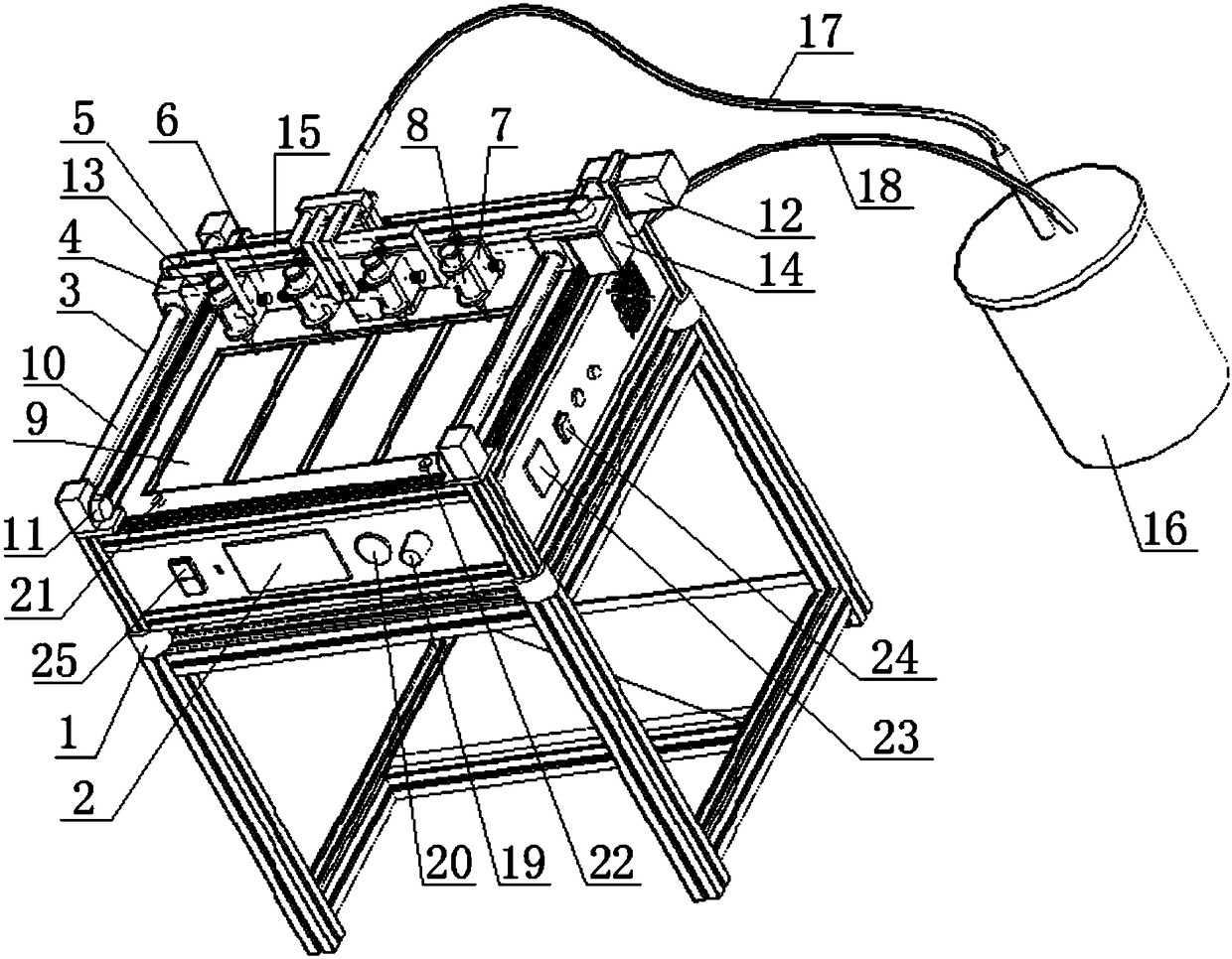 A fully automatic cob sealing machine