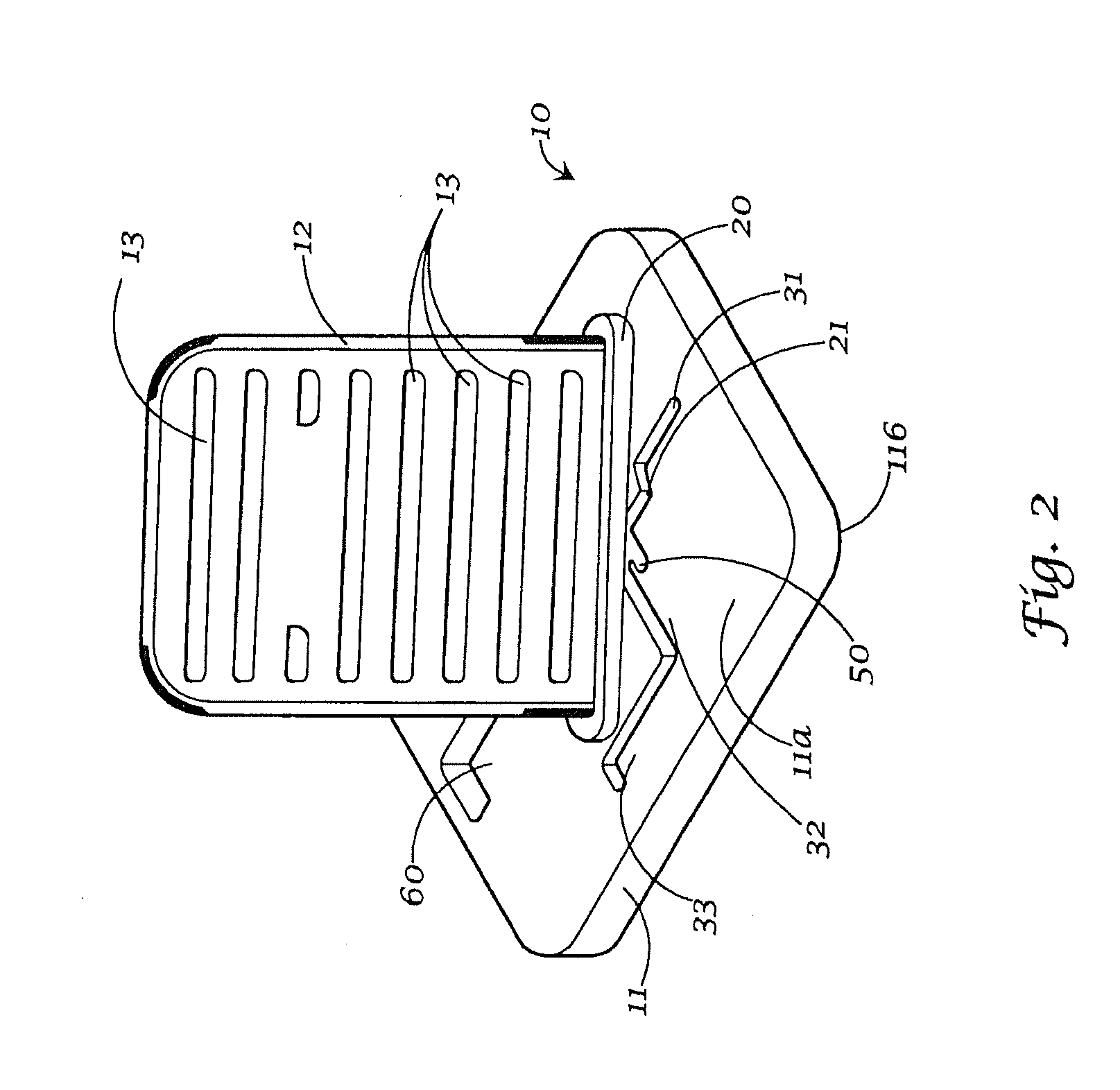 Adjustable dental X-ray image media holder