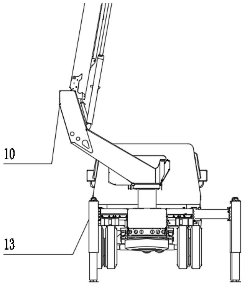 Double rotary device for vehicle-mounted aerial work platform