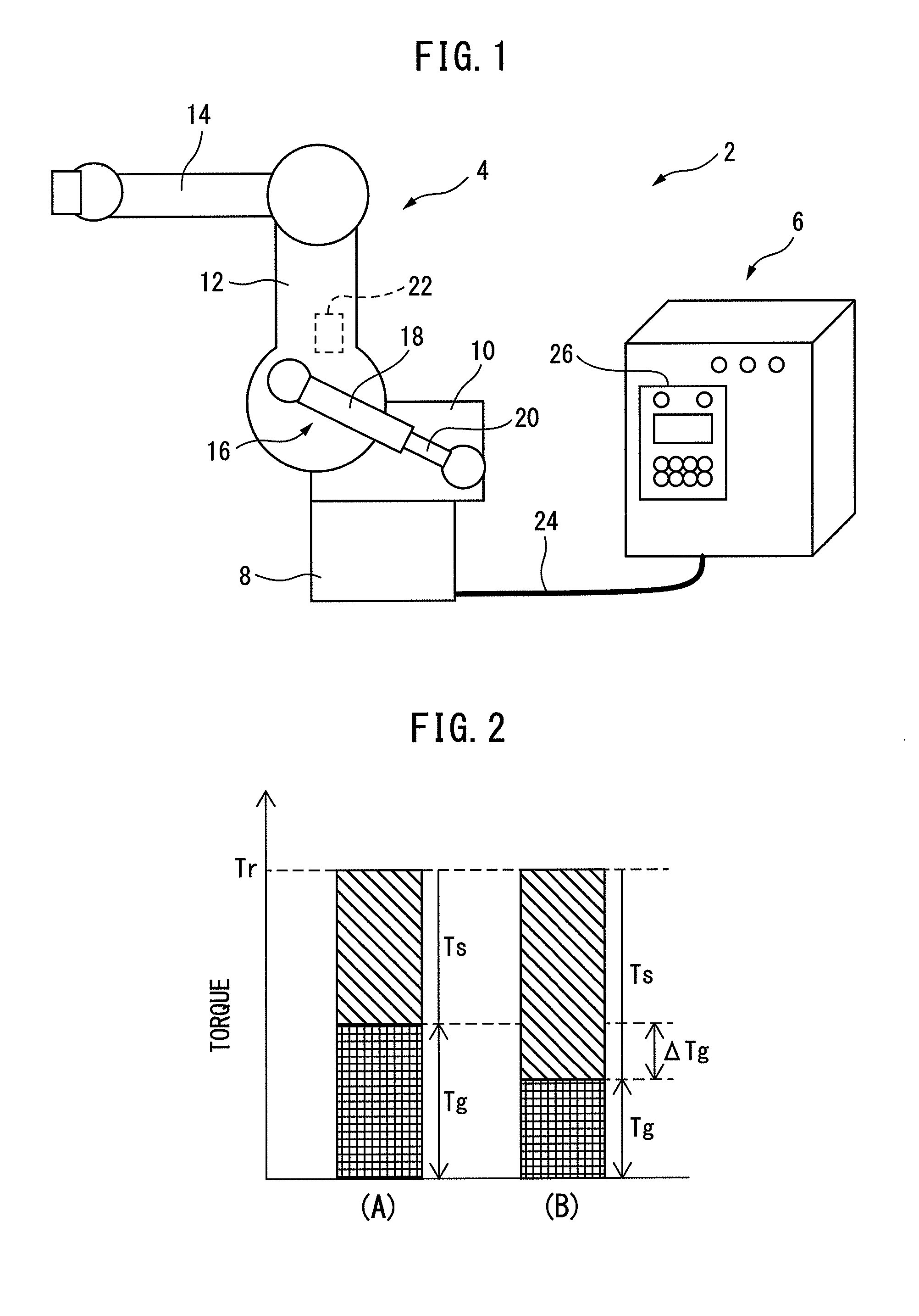 Multi-joint robot having gas spring, and method for estimating inner pressure of the gas spring