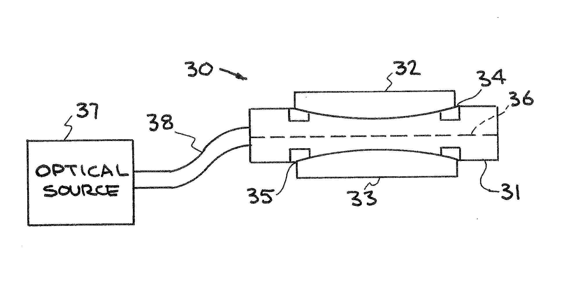 Optically-initiated silicon carbide high voltage switch with contoured-profile electrode interfaces