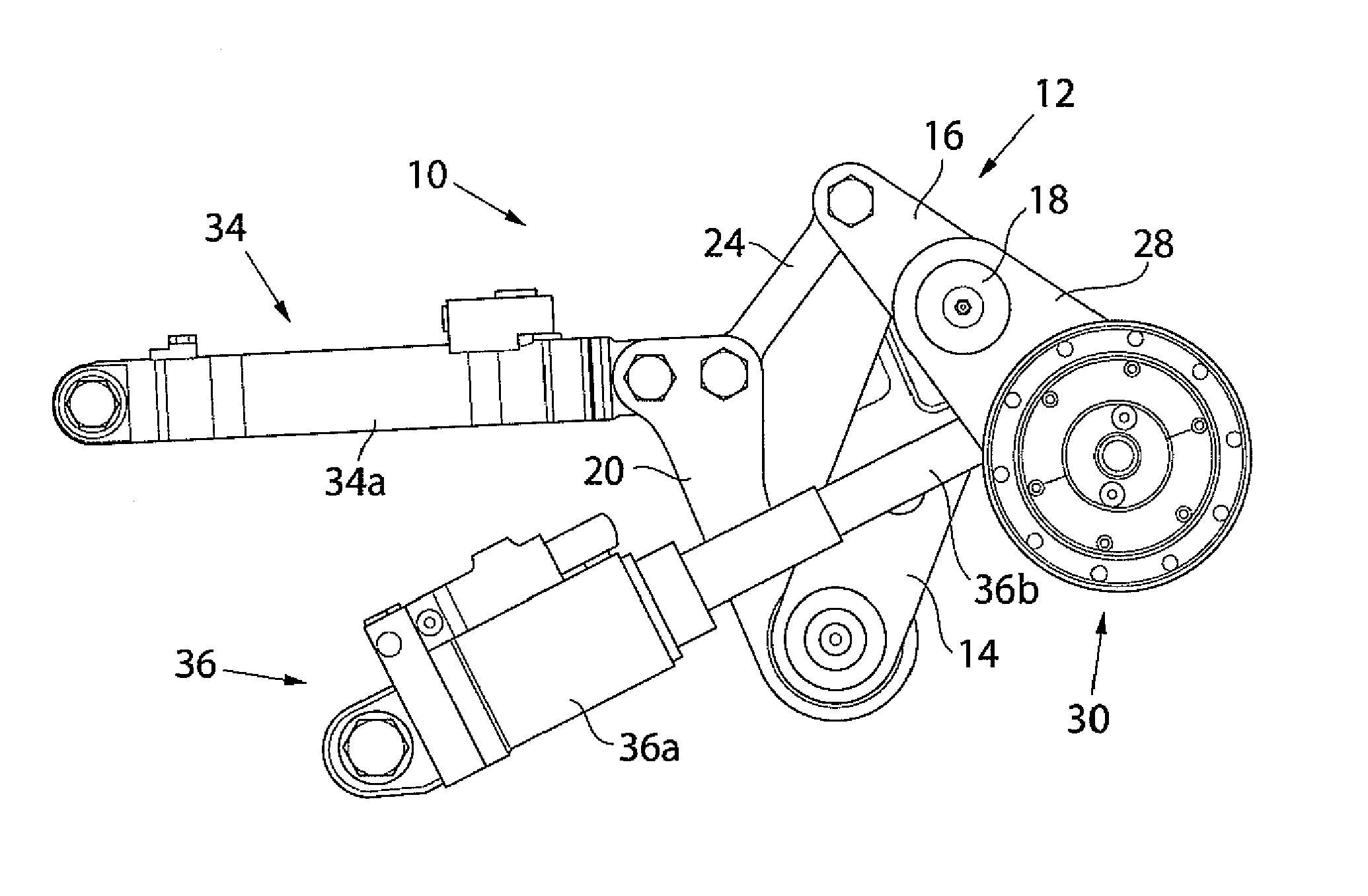 Arrangement for controlling a track tension wheel of tracked vehicle