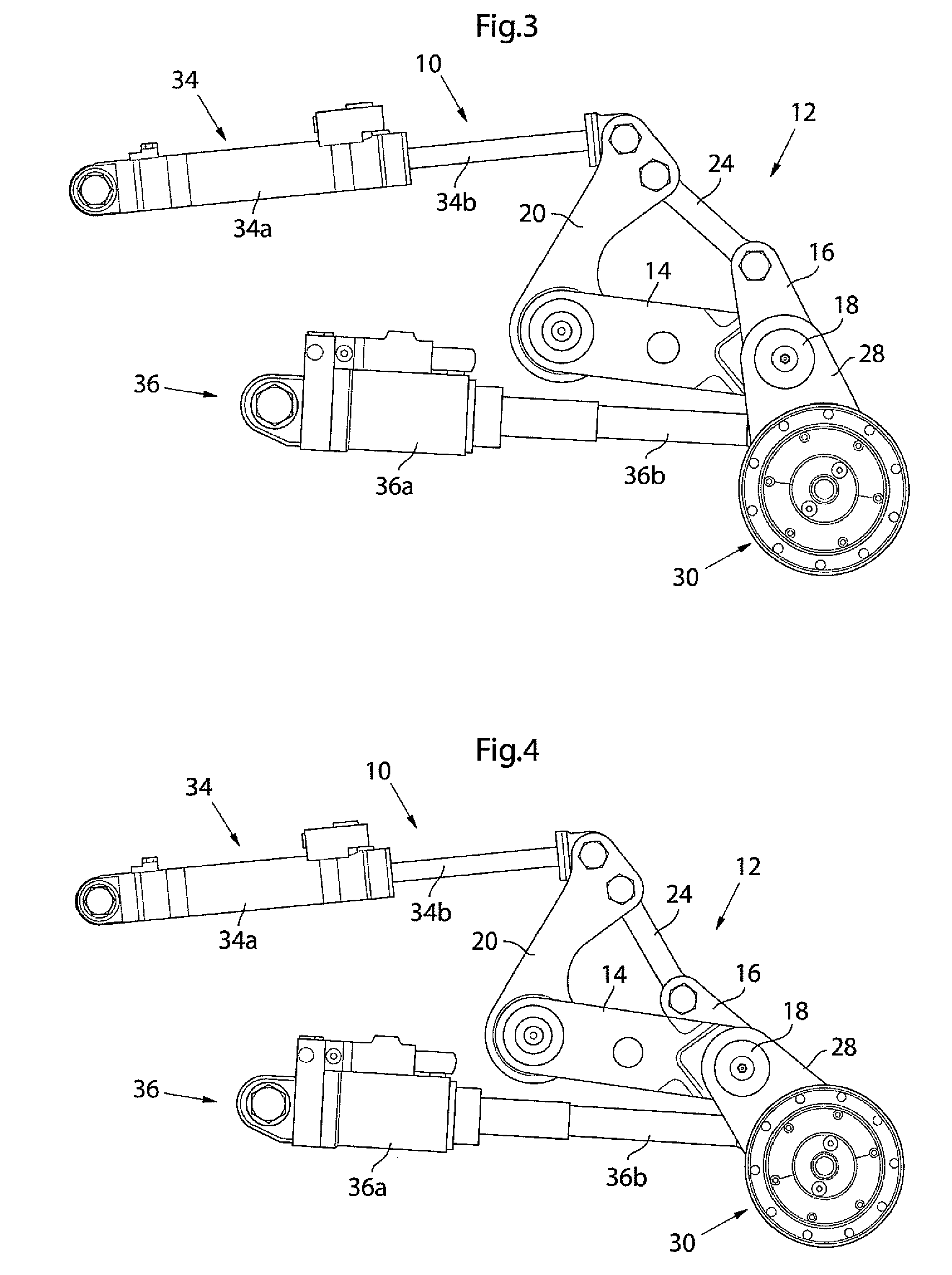 Arrangement for controlling a track tension wheel of tracked vehicle