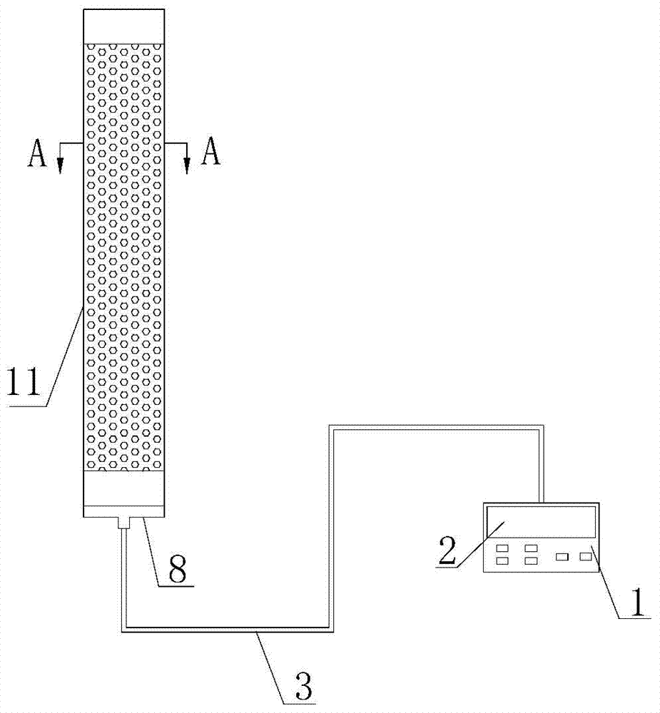 Device and method for measuring gas pressure by using ultrasonic wave