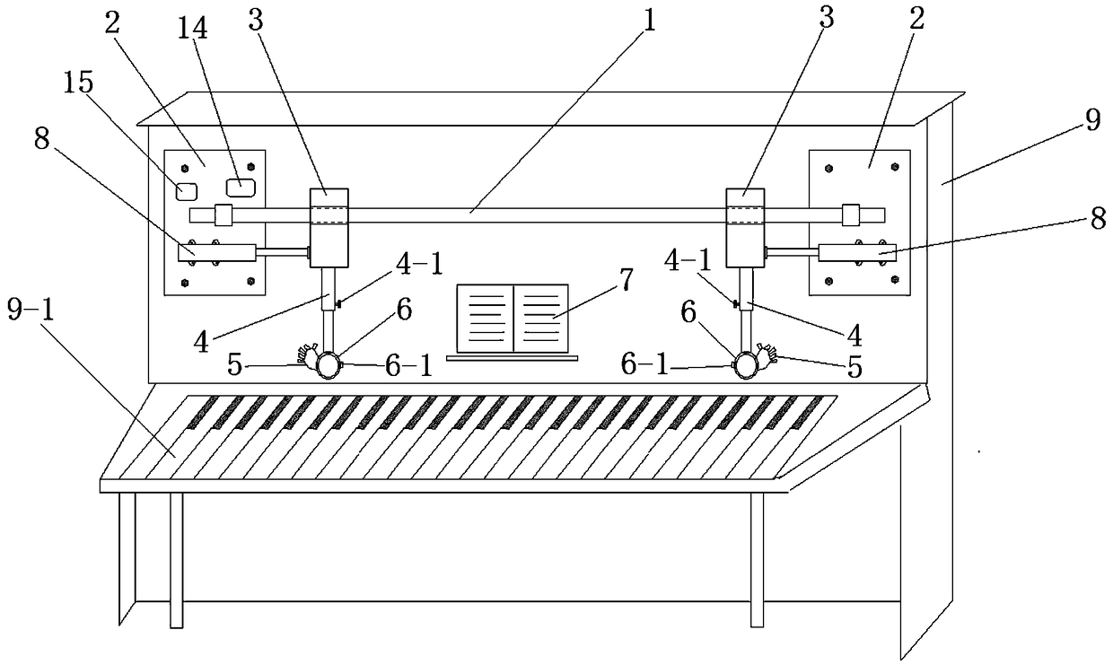 Auxiliary piano teaching device