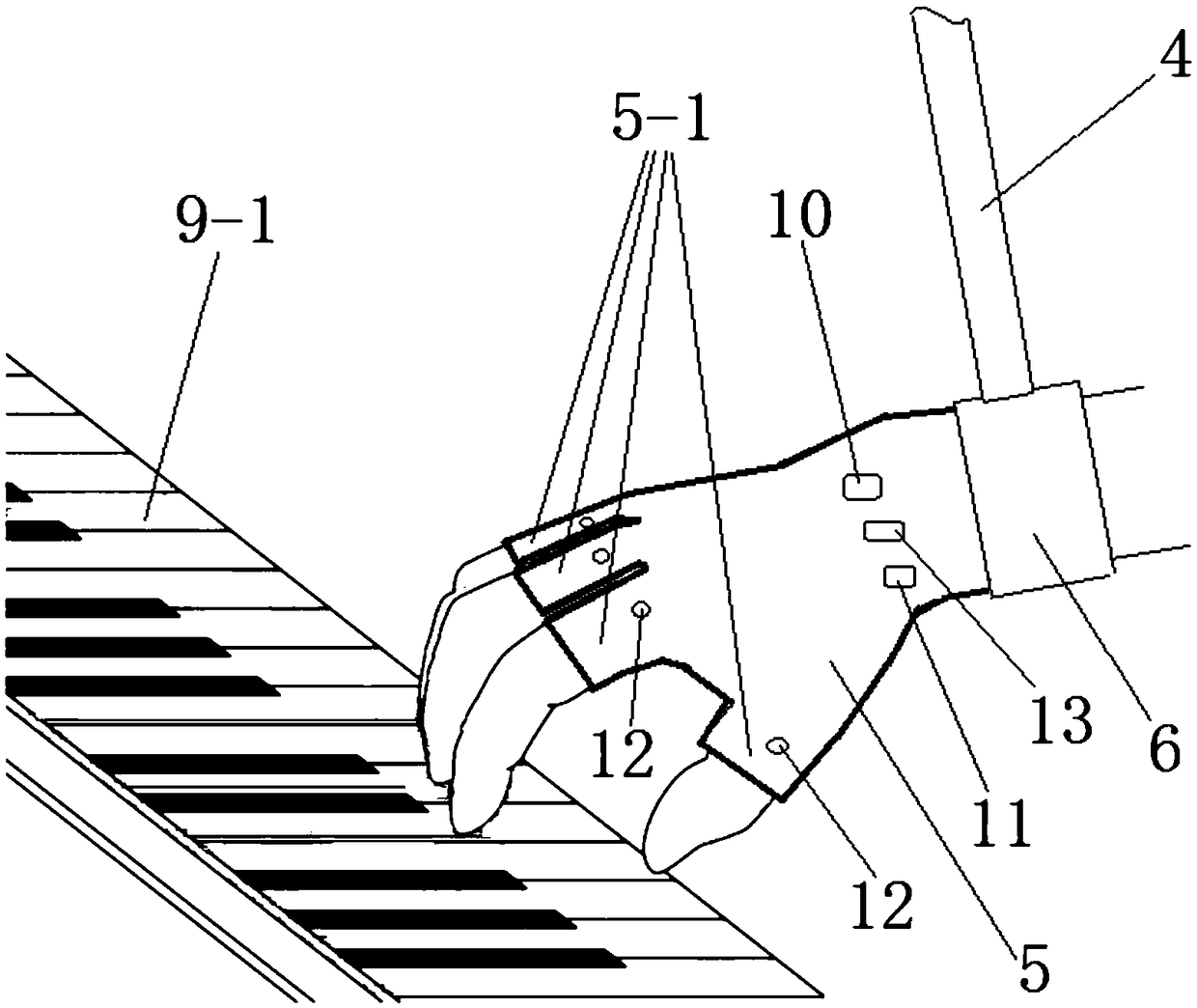 Auxiliary piano teaching device
