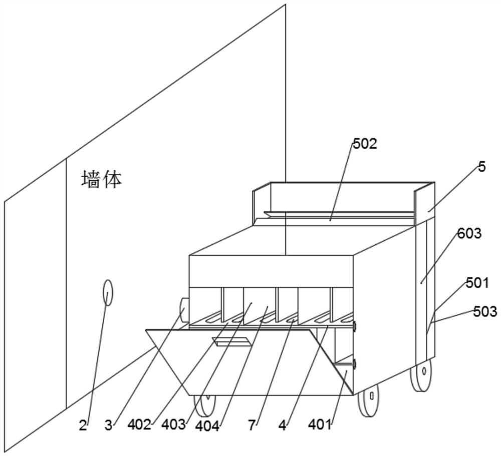 Intelligent dressing change moving system and method for surgical nursing