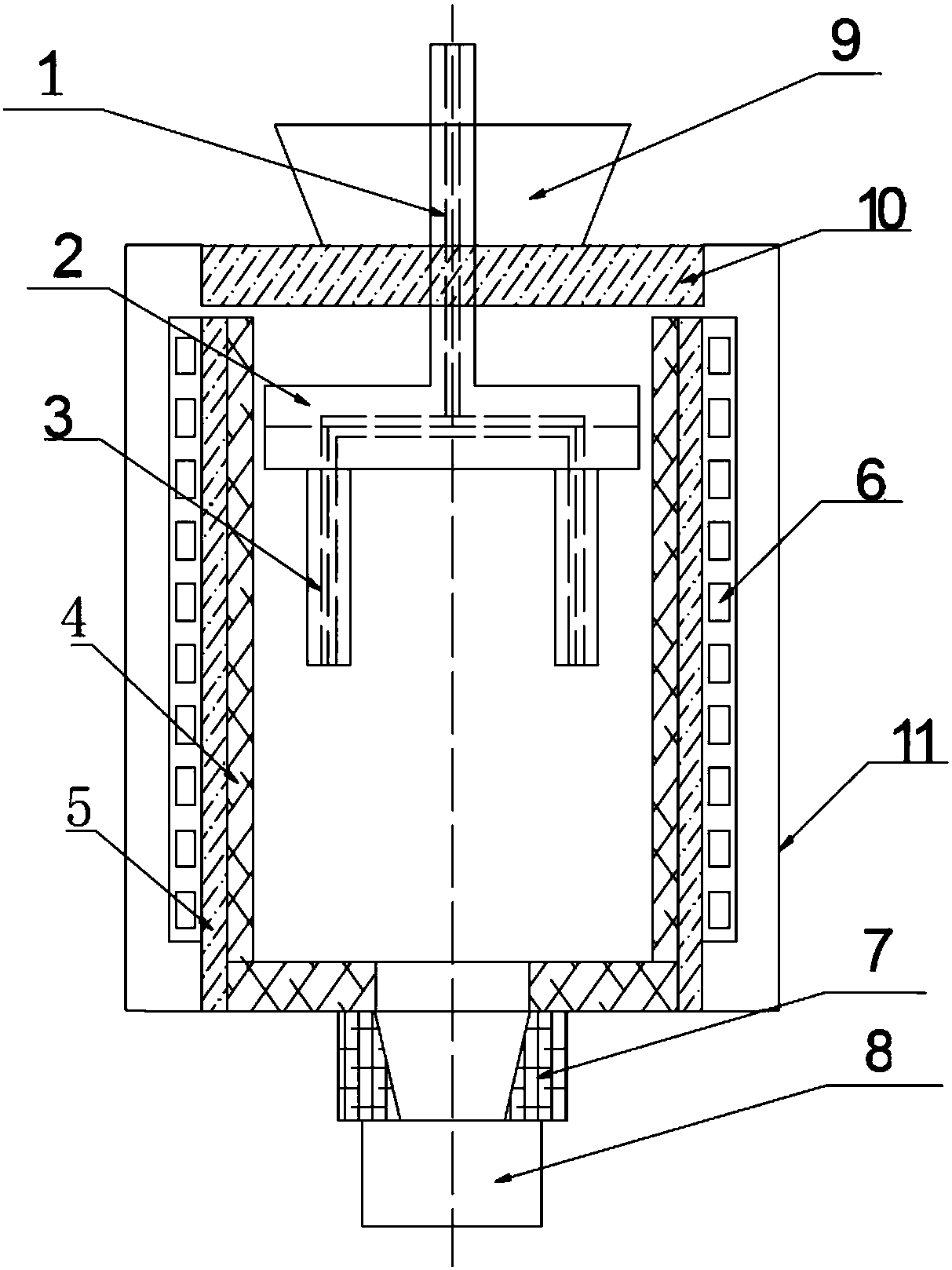 Heat-treatment furnace of powder