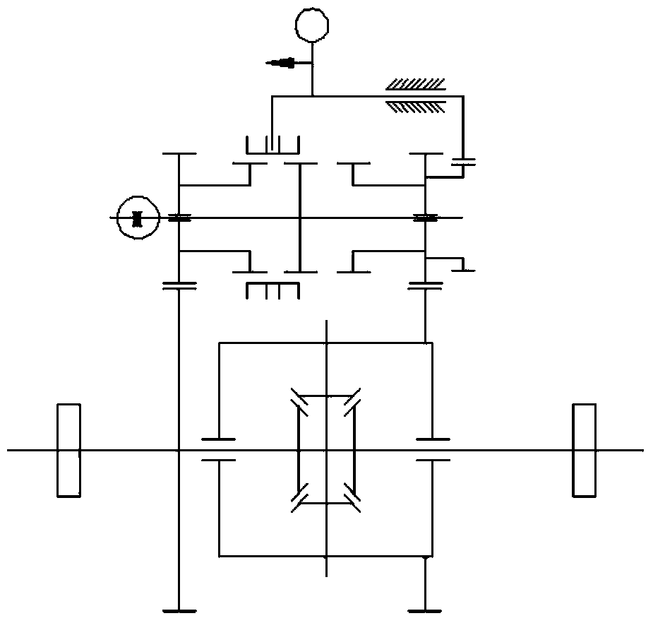 Mechanical differential drive mechanism