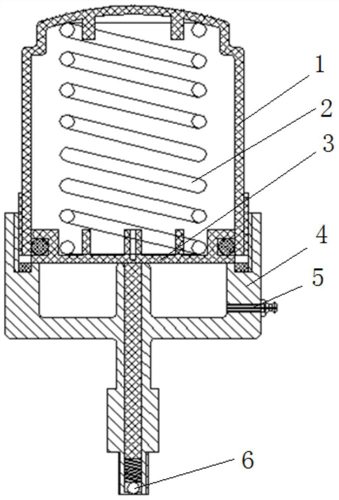 Automatic lubricating device of polisher shaft head bearing