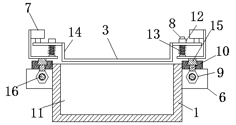 A mobile pressing battery pack fixing device