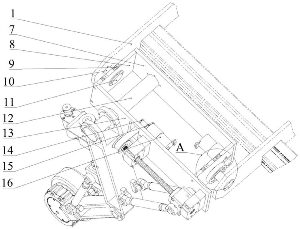 Wheel-foot type robot leg system with damping function