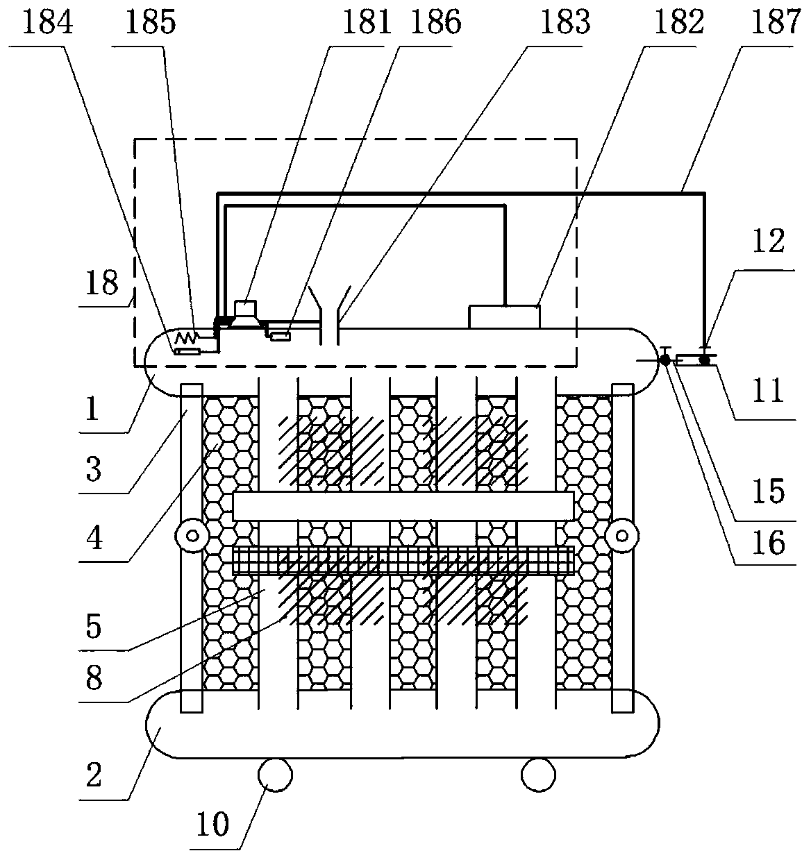 Foldable movable energy storage type local heating device