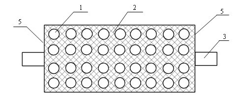 Rubber-coating roll with composite rubber-coating layer and method for preparing same