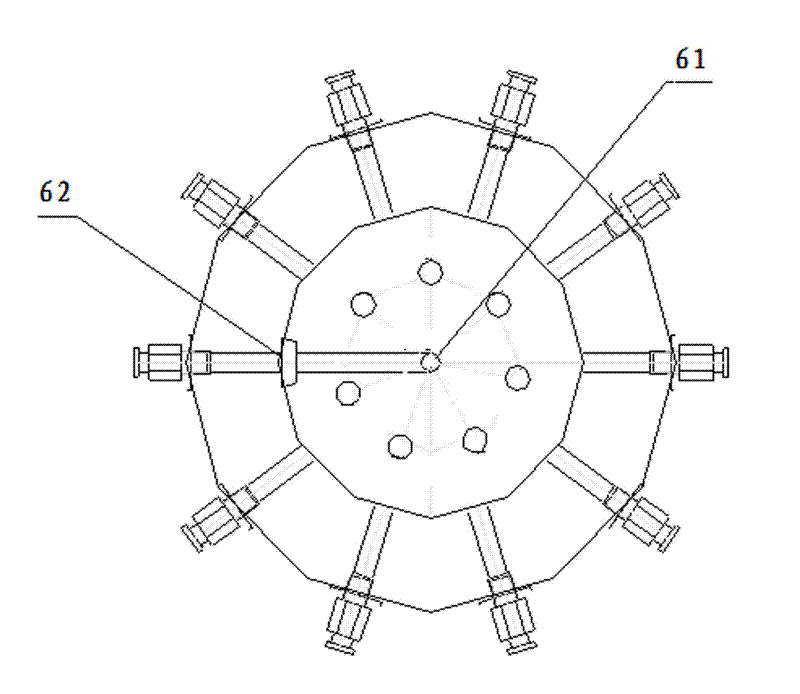 Central oil distributor for rotary machine tool