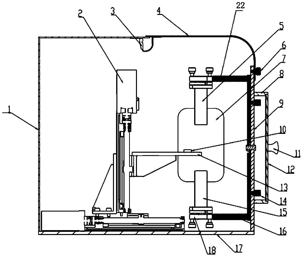 Terahertz time-domain spectral analysis room