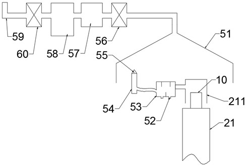 A three-dimensional high-temperature continuous heat treatment production system environmental protection device