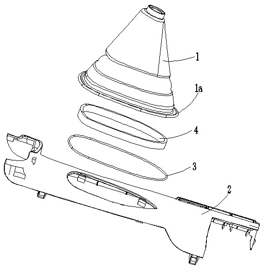 Installing structure of automobile shifting cover