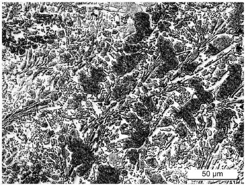 Sr-toughened high-hardness alloy and casting method thereof