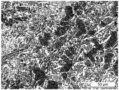 Sr-toughened high-hardness alloy and casting method thereof