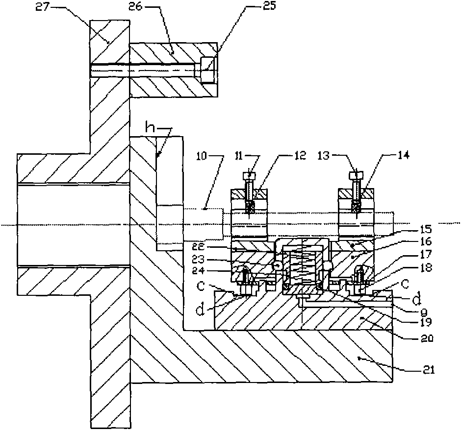 Mounting system special for accurately machining two supporting holes of elastic tube assembly and method