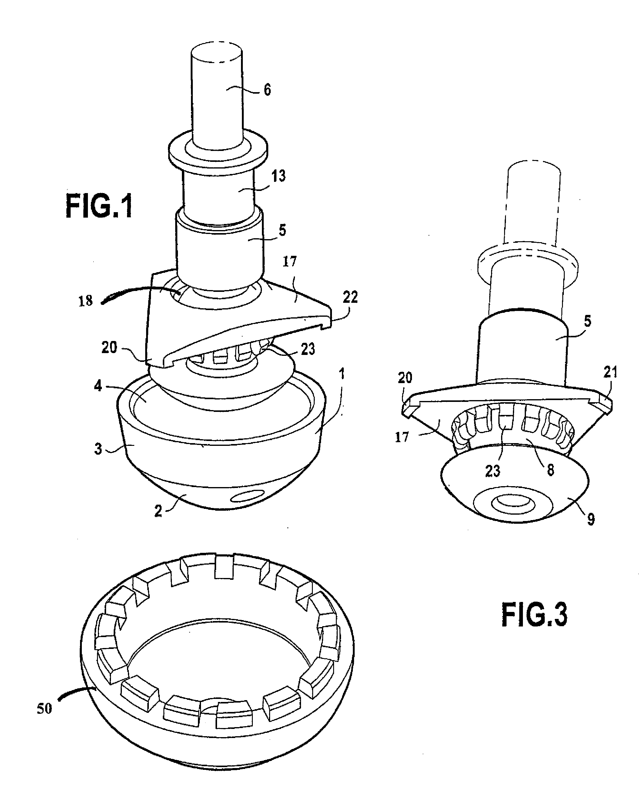 Device for gripping and inserting an insert element