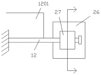 Cooling type installing assembly provided with draught fan and used for LED display device