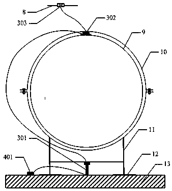 A pipeline monitoring and early warning system in a tunnel