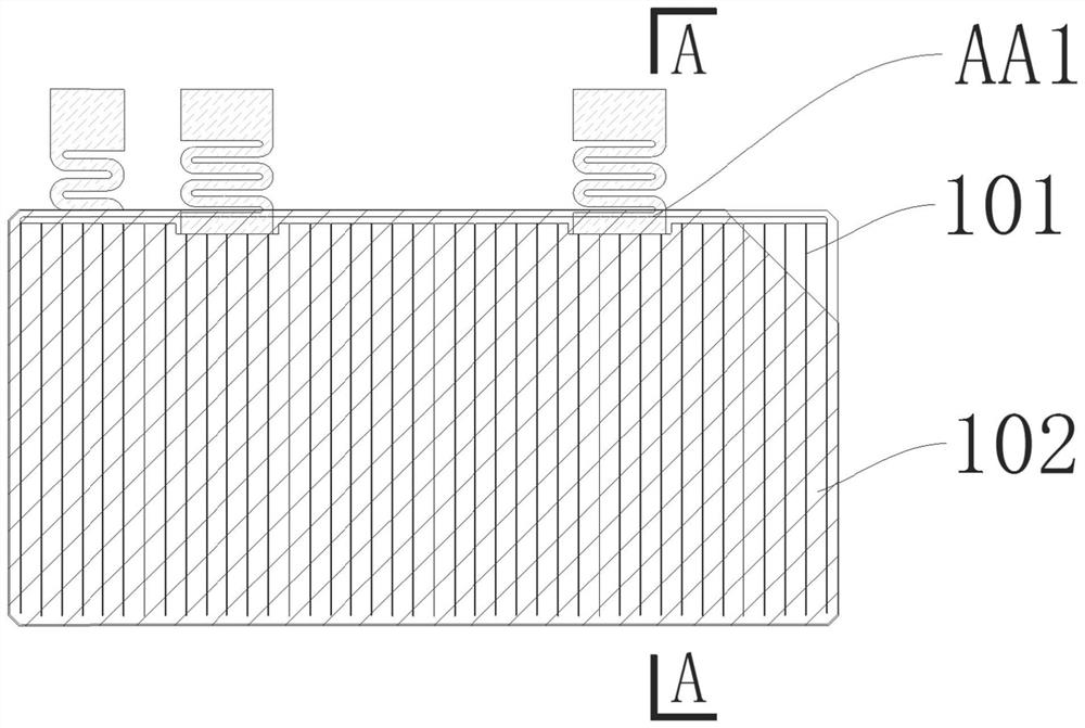 Flexible CIC battery and preparation method and application thereof