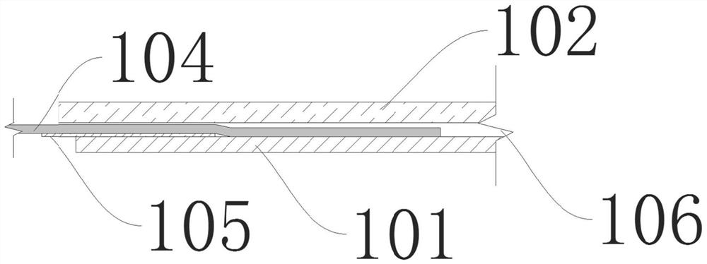 Flexible CIC battery and preparation method and application thereof