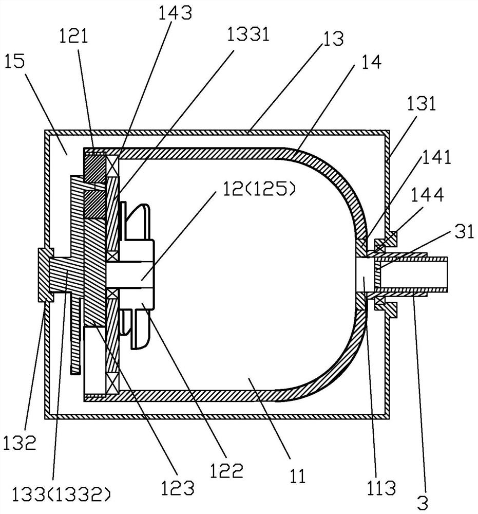 Quick ageing device for semi-hydrated calcined gypsum powder