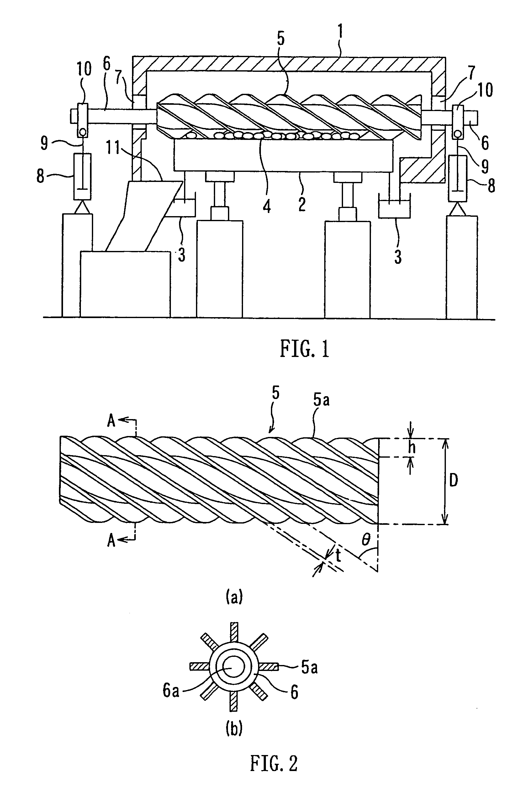 Screw conveyor of rotary hearth furnace for discharging reduced iron