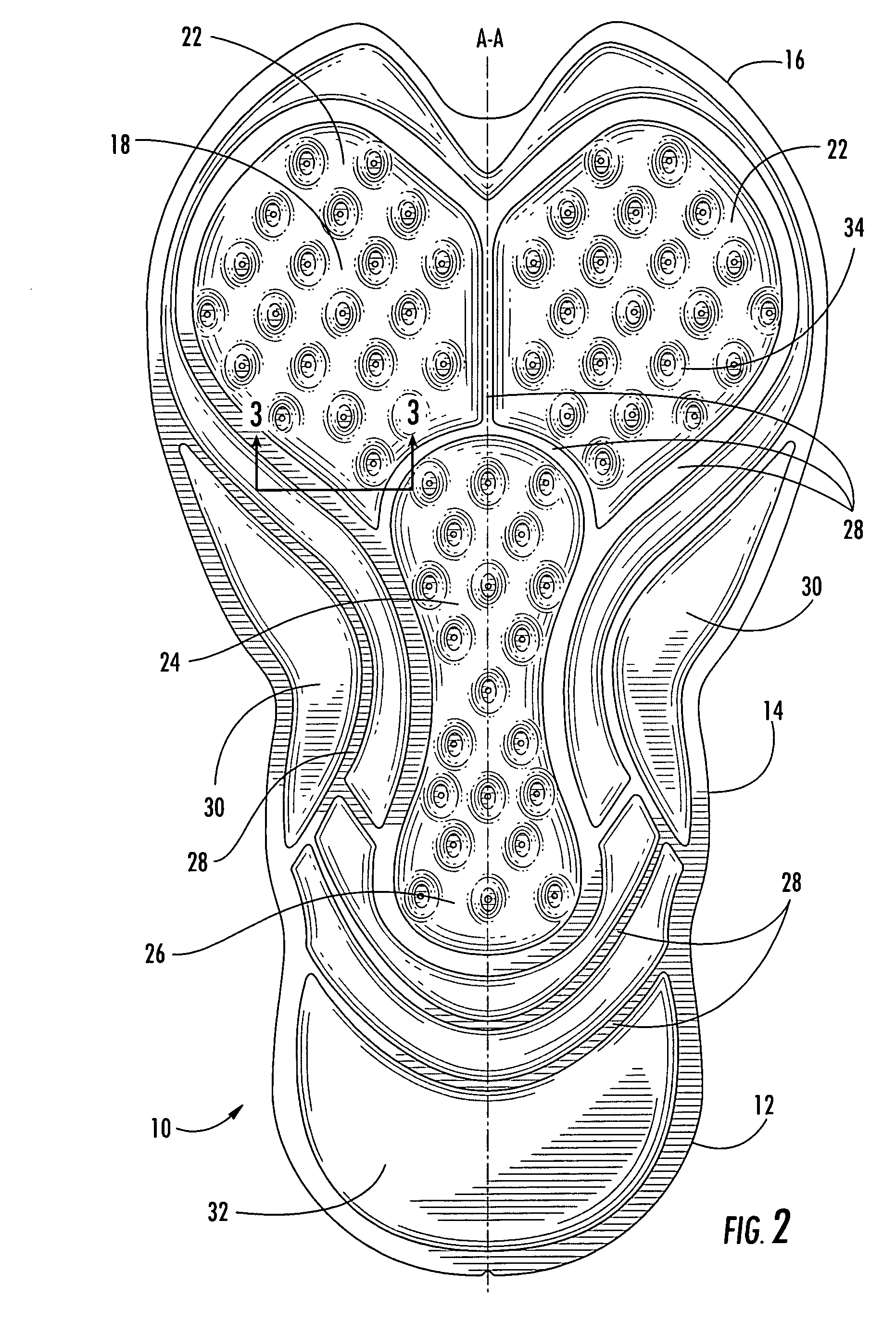 Seat pad for cyclist garment and method of manufacture