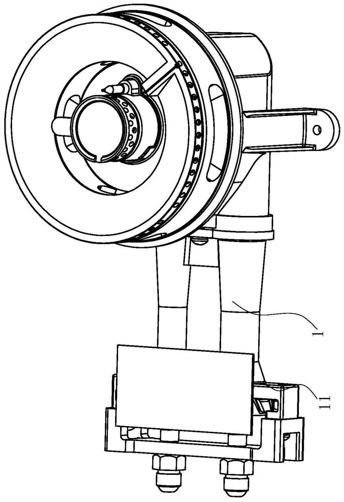 Air door adjusting mechanism used for gas cooking appliance