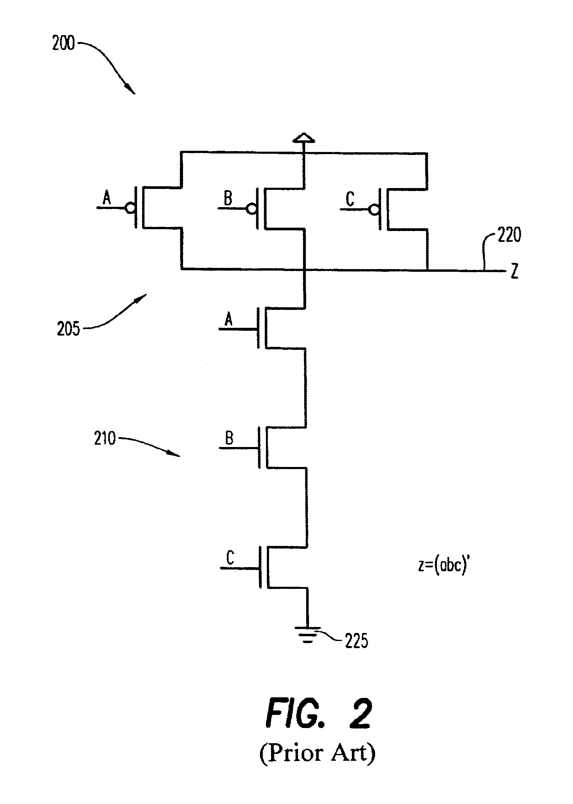 Logic circuit having a functionally redundant transistor network