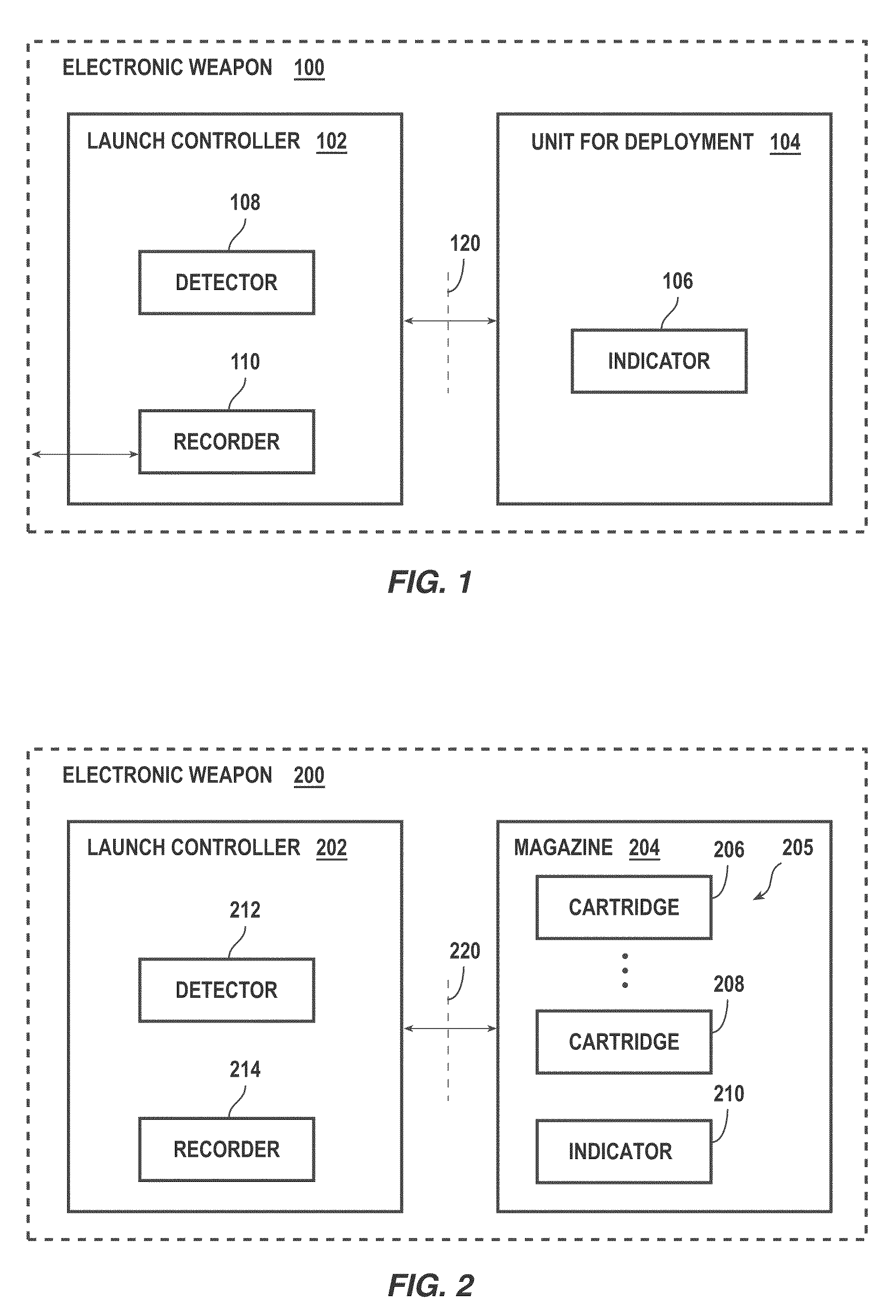 Systems and methods for electronic weaponry that detects properties of a unit for deployment