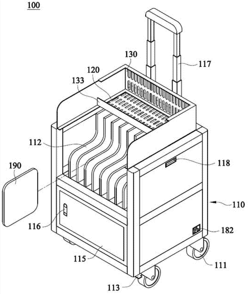 Mobile computer trolley