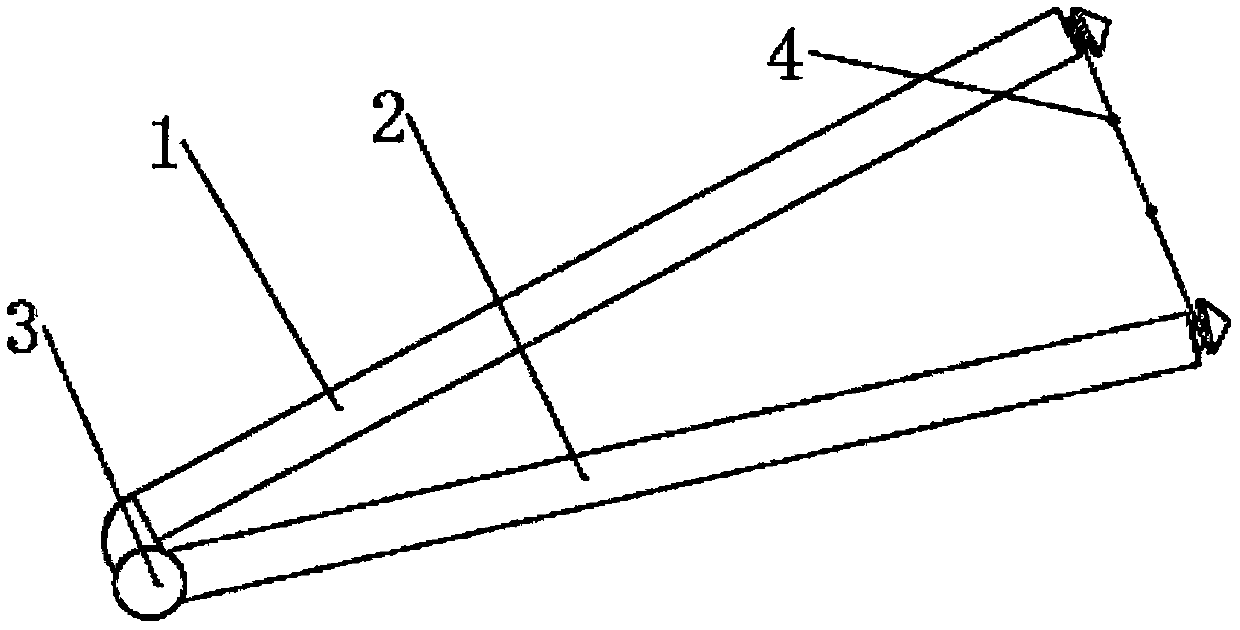 Meridian and collateral cun determining measuring tool and acupuncture meridian and collateral cun separation method