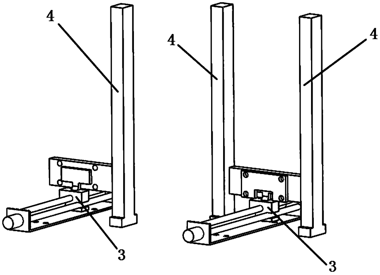 Universal clamp for visual inspection of curved glass and detection method