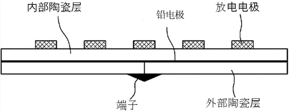 Dielectric barrier discharge-type electrode structure for generating plasma having conductive body protrusion on electrodes