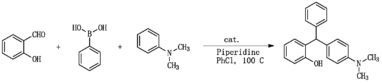 Synthesis method of triarylmethane derivative