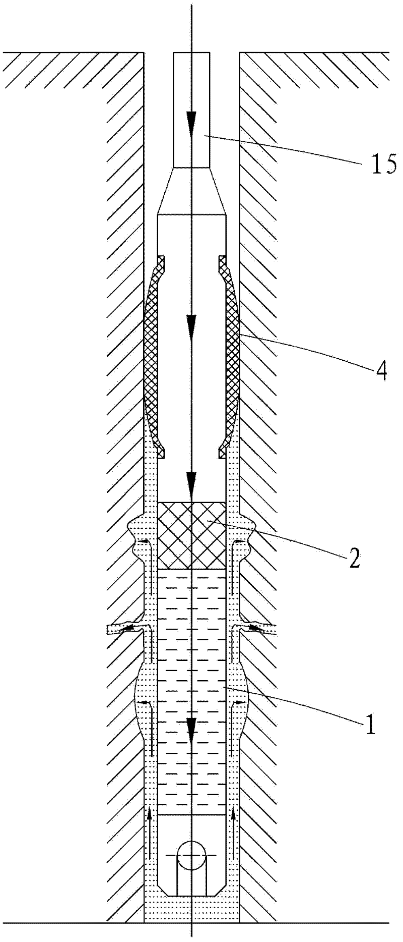 Device for moulding and forming drilled hole wall
