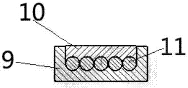 Isostatic pressing packing method and device used after magnetic materials are formed
