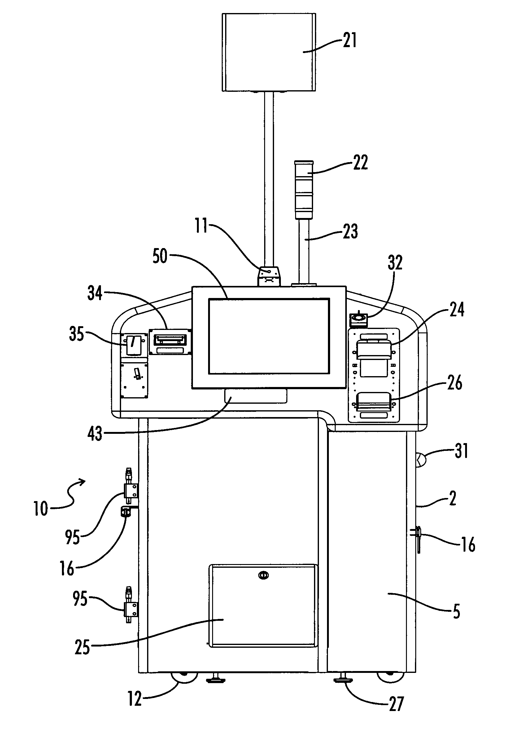 Automated checkout unit and method of use thereof