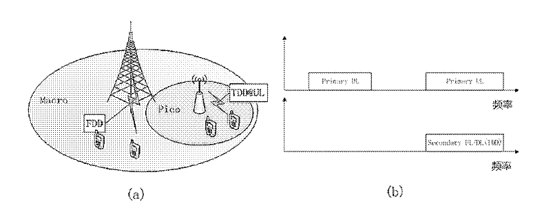 Dynamic spectrum sharing (DSS) method used in multi-cell heterogeneous network (Het-Net)