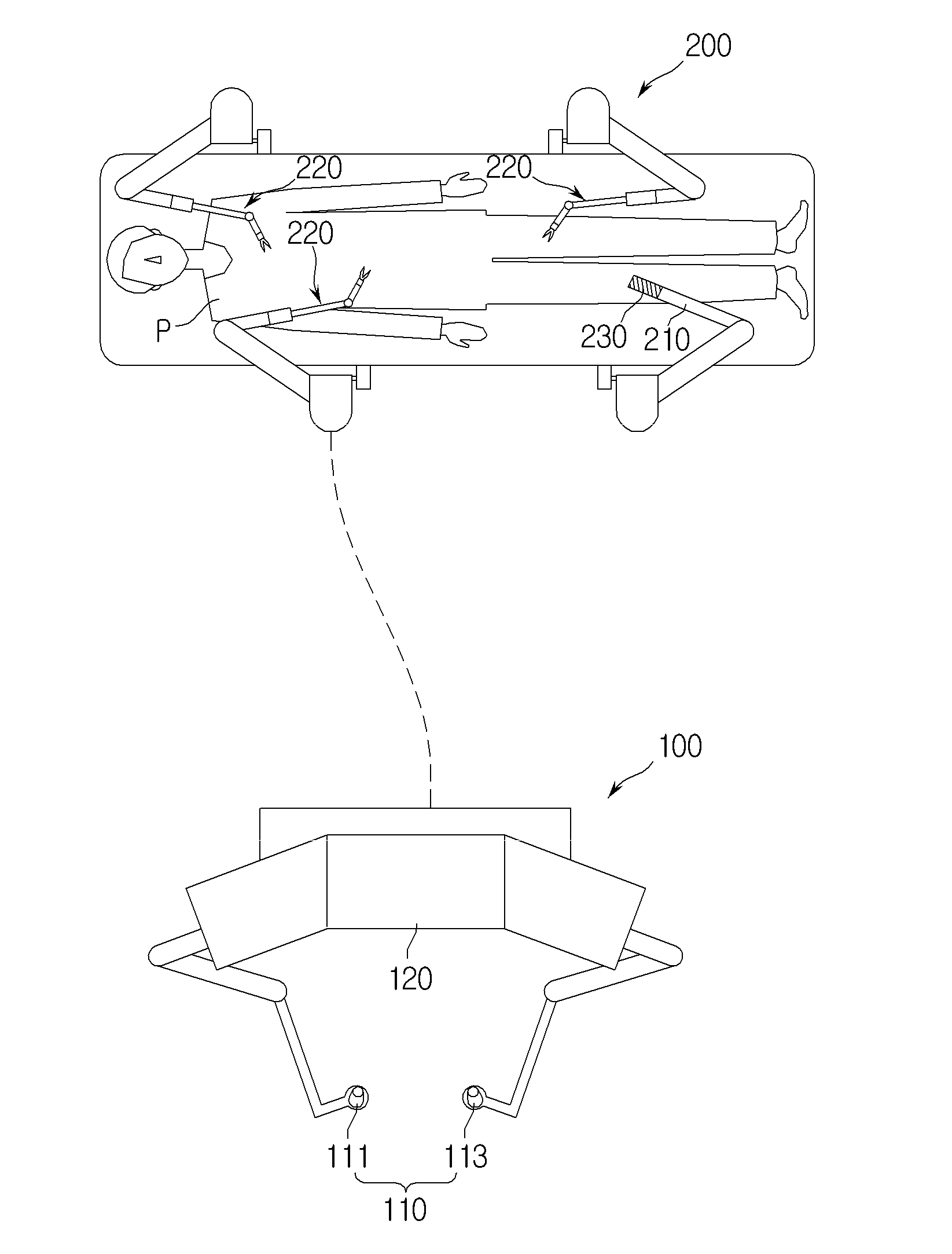Control methods of single-port surgical robot