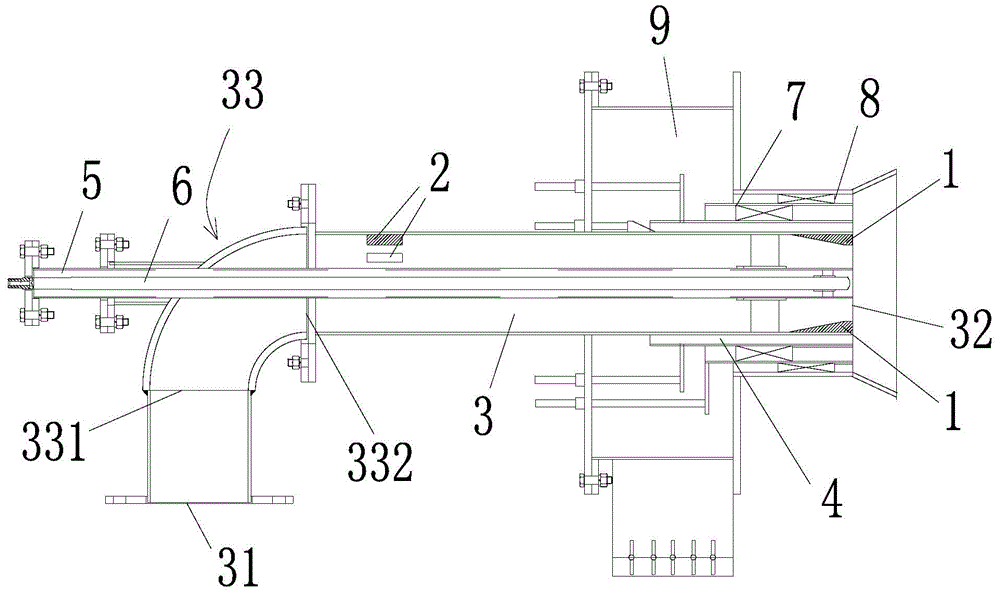 Primary air pipe applicable to combustor, combustor and solid fuel boiler