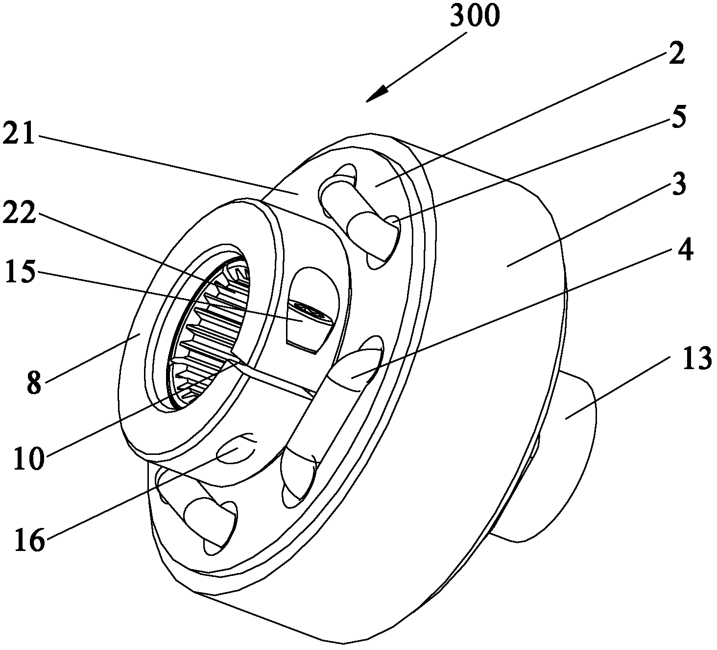 Coupling and connecting structure of electric vehicle