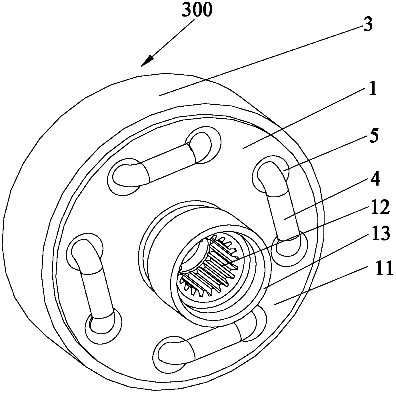 Coupling and connecting structure of electric vehicle