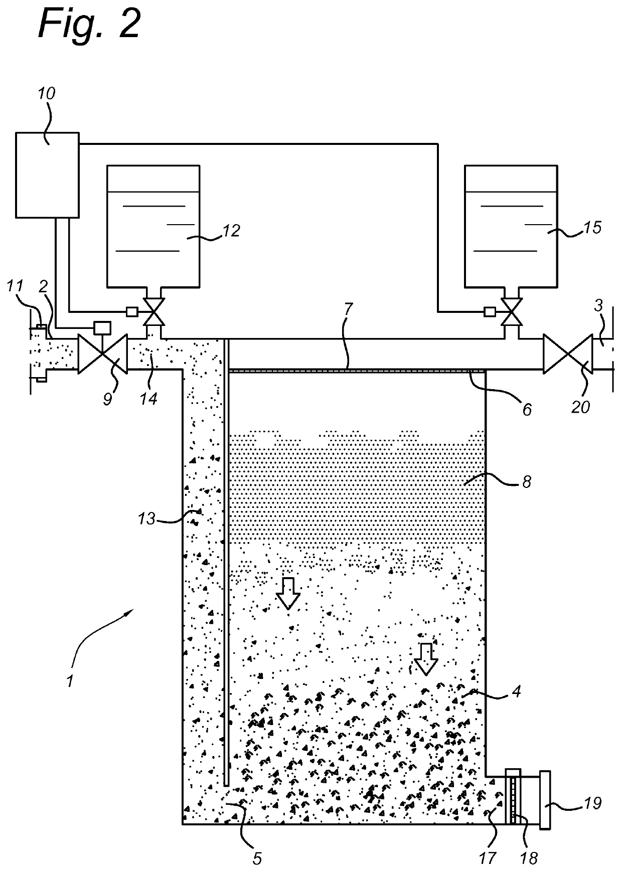 Apparatus and method for filtering aqueous liquid